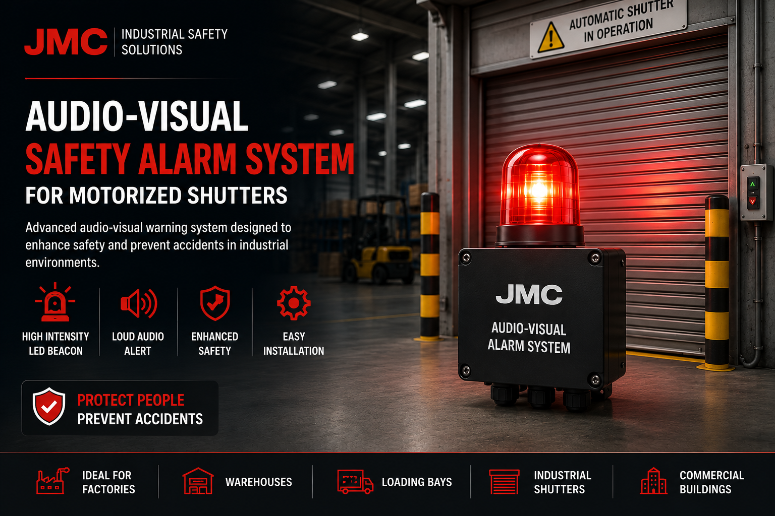 Motorized Shutter Safety Alarm